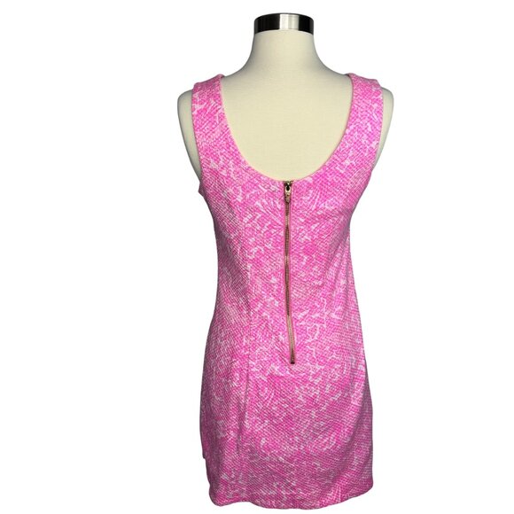 Lilly‎ Pulitzer for Target Pink Lace Textured Trim Dress Sz 2 Cotton Blend - Picture 5 of 11